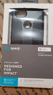 (NEW) Speck Presidio Grip Series Case for Google Pixel 3a XL - Black - Image 1 of 2