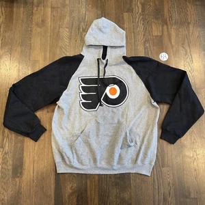 NHL PHILADELPHIA FLYERS HOODIE HOODED SWEATSHIRT MENS GRAY Size XL - Picture 1 of 4