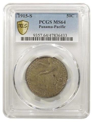 1915-S Panama Pacific Half Dollar 50c Classic Commemorative PCGS MS64 Cover