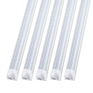 4 Rows LED Shop Light V Shaped Double Side Linkable Integrated T8 LED Tube Light - Picture 1 of 10