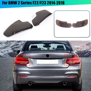 Smoked Black Rear Tail Light Guard Trim Bezel For BMW 2 Series F22/F23 2014-2018 - Picture 1 of 12