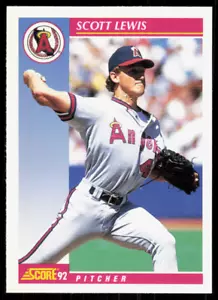 1992 Score 165 Scott Lewis California Angels - Picture 1 of 2
