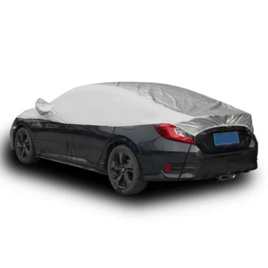 Car Half Body Cover SunshadeUV-Proof Outdoor Protector Four Season Waterproof - Picture 1 of 10