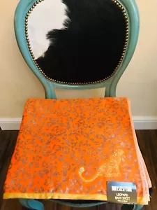 NUOVO TELO MARE O TELO MARE BIBA LEOPARDATO STAMPA ANIMALIER ARANCIONE R.R.P. 32€ - Foto 1 di 7