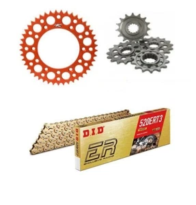 Husqvarna TC65 2018-2020 DID Kette & Renthal Orange Kettenrad Set - Bild 1 von 6