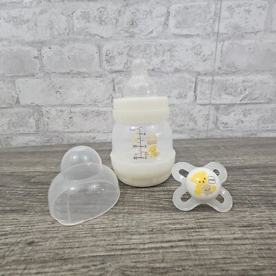 Lote de 3 botellas anticólicos Mam de 4,5 oz con chupete de inicio 0+ Foto 1 de 4
