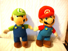 Super Mario & Luigi Keychain With Clip and Zipper Size 7" Tall Nintendo