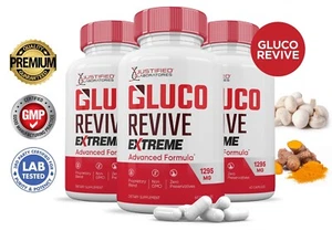 Gluco Revive Extreme Pills 1295MG Blood Support Gluorevive Glyco Optimizer 3 PK - Picture 1 of 6