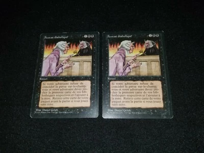MTG 1x Revised black rare HP French FBB Demonic Attorney - Reserved List - Image 1 of 2