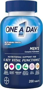 One A Day Men’s Multivitamin, Supplement Tablet with Vitamin A, C ,D, E and Zinc - Picture 1 of 8