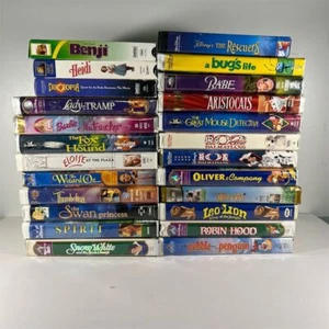 Vintage VHS Collection 24 Classic Family & Children's Movies Disney - Picture 1 of 5