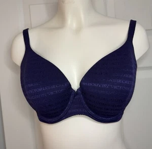 Body by Victoria's Secret Royal Blue 36DD Lined Demi Bra - Picture 1 of 6