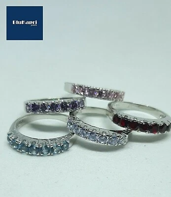 Anello Donna in argento 925 VERETTA /RIVIERA TENNIS di zirconi 3mm - Immagine 1 di 4