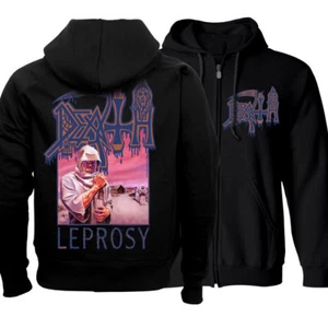 DEATH Leprosy Zip-Up Hoodie NEW! Relapse Records SS4329 - Picture 1 of 1