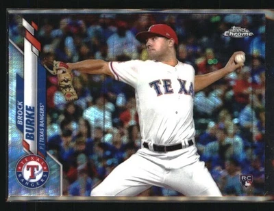 2020 Topps Chrome #159 Brock Burke Prism Refractor - Image 1 of 2