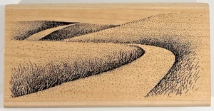 VTG STAMPSCAPES Rubber Stamp Landscape Scenery "Curvilinear Road" No. 145F - Picture 1 of 8