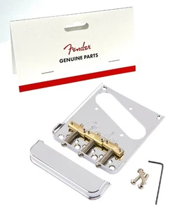 Fender COMPENSATED BRASS 3 SADDLE Tele Bridge American Professional Telecaster - Picture 1 of 2