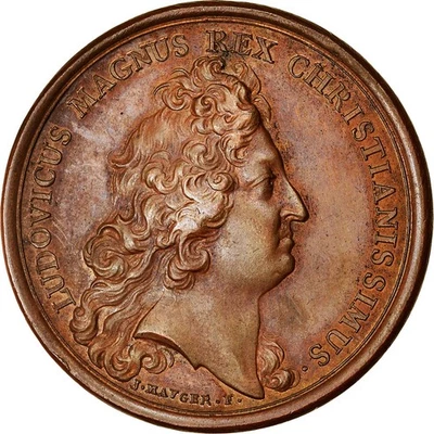 France, Médaille, Louis XIV, Prise de Bouchain, History, 1676, Mauger, TTB+ - Photo 1/2