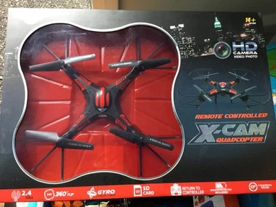 X-Cam Quadcopter Remote Controlled With Built In HD Camera - Boxed new - Image 1 of 2
