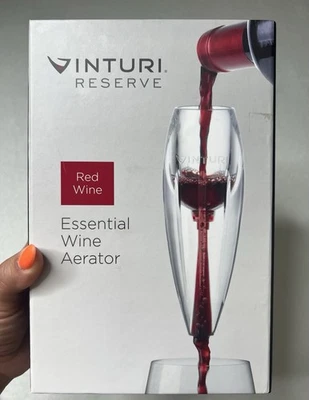 Vinturi Reserve Vino Tinto Aireador Torre Set Vino Hogar Fiesta Evento Accesorio Foto 1 de 4