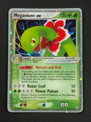 Meganium ex 106/115 HOLO Pokémon Card EX Unseen Forces Holo Rare - Image 1 of 4