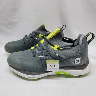 Zapatos de golf Footjoy Hyperflex para hombre talla 8 ancho #51044 gris/lima/blanco Foto 1 de 4