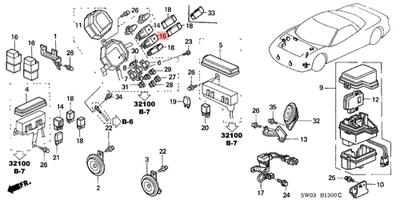 HONDA ACURA GENUINE OEM NSX Relay Assembly Power (4P No 305) (056700-9260) Denso - Image 1 of 2