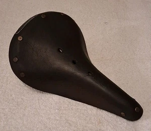 Sillín de bicicleta de carretera Brooks vintage B15 asiento de cuero con herrajes Raleigh Inglaterra  - Imagen 1 de 18