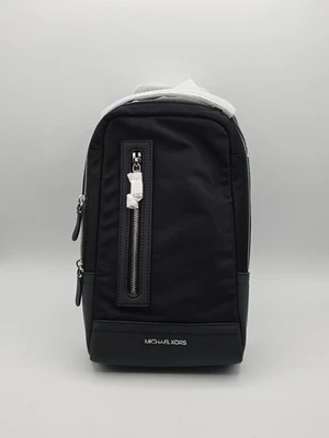 Michael Kors Men's A-Line Logo Sling Bag Black - Image 1 of 4