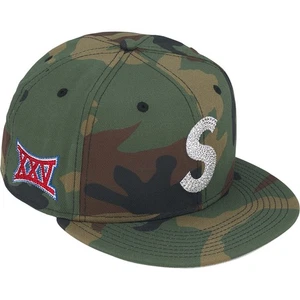 Supreme x Swarovski S Logo New Era Fitted Hat in Woodland Camo FW25 Size 7 1/8 - Bild 1 von 8