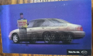 Original Nissan Altima Hologram Sales Advertisement Card Promo - Picture 1 of 5
