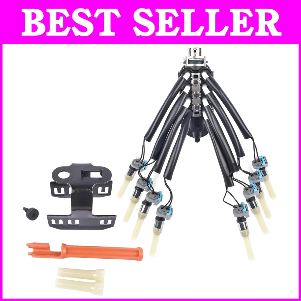 Conjunto de inyector araña de combustible GM Chevy con soporte para un rendimiento superior del motor Foto 1 de 4