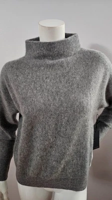 NUEVO SUÉTER TAHARI MUJER SUAVE 100% 2 CAPAS CACHEMIR GRIS JASPEADO TALLA XL Foto 1 de 4