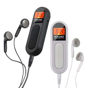 Portátil Tamaño Bolsillo Digital LCD Radio FM Estéreo USB Recargable con Auriculares - Imagen 1 de 13