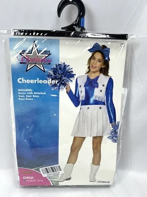 Дух Хэллоуин ребенка девочка XL 14-16 Даллас ковбои черлидер костюм синий - Изображение 1 из 3