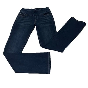Jag High Rise Bootcut Stretch Pull On Blue Jeans Elastic Waist Women’s Size 4 - Picture 1 of 16