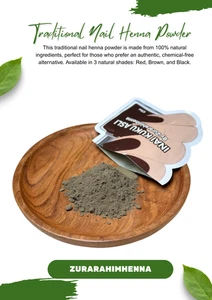 Traditional Nail Henna powder Long Lasting Colour 3 Sachet 10g By ZURARAHIMHENNA - Picture 1 of 23