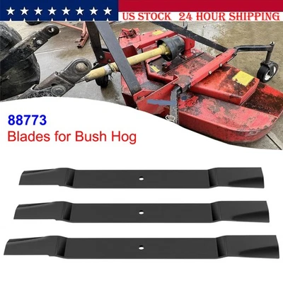 72" Finish Mower Blades for Bush Hog ATH720/RDTH720/FTH720 88773 82325 (3 Blade - Image 1 of 4