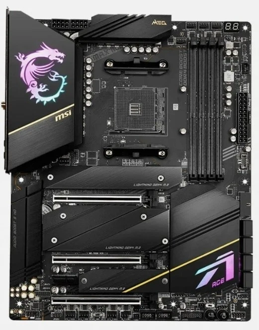 MSI MEG X570S ACE MAX ATX Motherboard Socket AM4 DDR4 6 SATA III Usado - Imagen 1 de 1