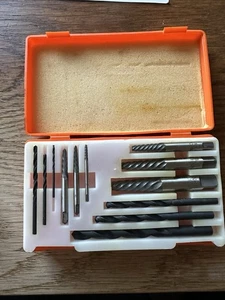 Vintage Drill Master 12-Piece Spiral Flute Screw Extractor Set New Never Used - Picture 1 of 8