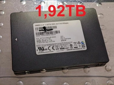 SM883 Samsung Pro MLC SSD 2TB / 1.92TB 98% HEALTH 2.5in 6G SATA III - Photo 1/3
