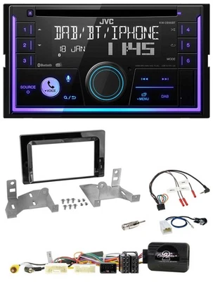JVC Lenkrad USB 2DIN DAB Bluetooth CD Autoradio für Toyota Aygo AB7 ab 22 klavie - Bild 1 von 4