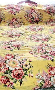 RALPH LAUREN Home Sophie Brooke TWIN Bettdecke Steppdecke Floral gelb wendbar - Bild 1 von 7