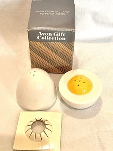 Avon Farm Fresh Hartgekochtes Ei SALZ & PFEFFER SET NOS Vintage - Bild 1 von 4