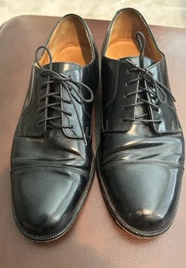 Cole Haan Men’s Size 10 D Black Dress Shoes  #08330 Lace Up Patent - Picture 1 of 12