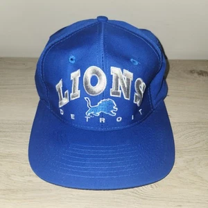 Vintage Detroit Lions Drew Pearson Headwear Snapback Hat Cap NFL Blue Youth - Imagen 1 de 8