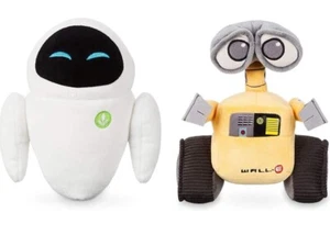Disney World Original Wall-e & Eve Plush Set - 7'' L Walle - Picture 1 of 3