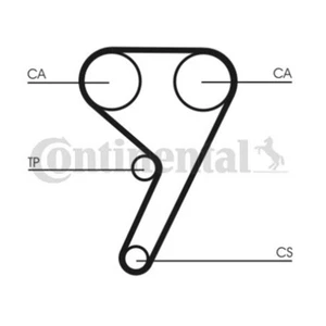 ContiTech Timing Belt Kit Set - Part No: CT881K2 - 117 Teeth - EO Quality - Picture 1 of 4