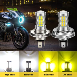 AC 6V H4 P45T 10-50V LED Bulb For Motorcycle Scooter Headlight Car Fog Light - Picture 1 of 13