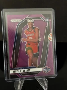 2024 Panini WNBA Prizm Basketball Aaliyah Edwards RC Rookie Purple 55/149 #142 - Picture 1 of 2